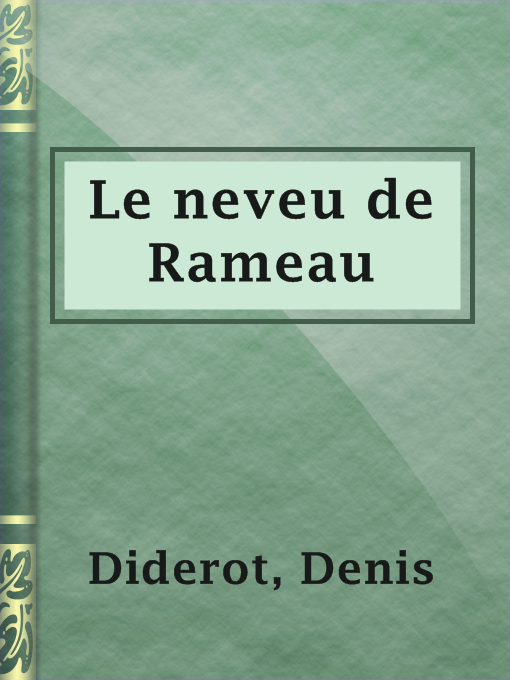 Title details for Le neveu de Rameau by Denis Diderot - Available